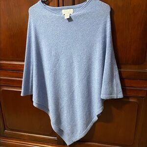 Rachel Zoe Sky Blue Knit Poncho